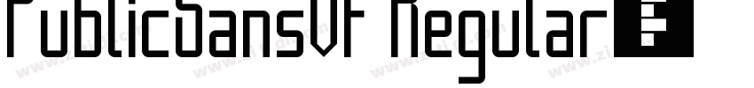 PublicSansVF Regular字体转换